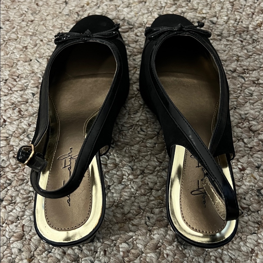 Soft Style Hush Puppies Corina black  3 inch heels size 9EW - Picture 7 of 12